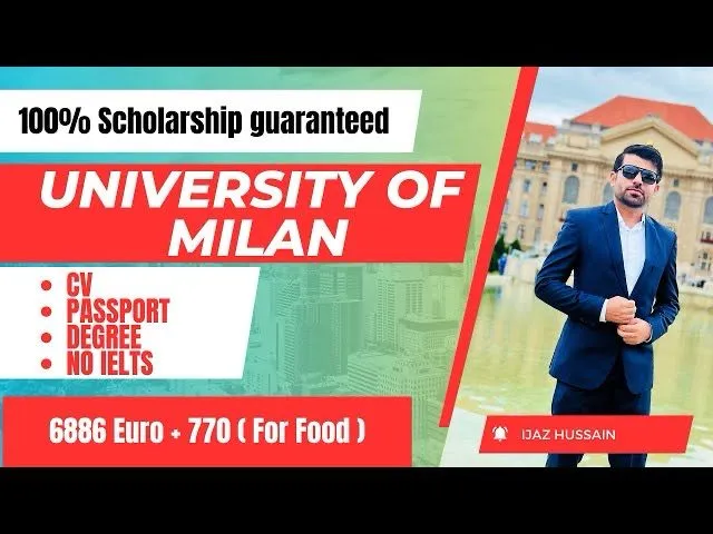 University of Milan, guaranteed scholarship